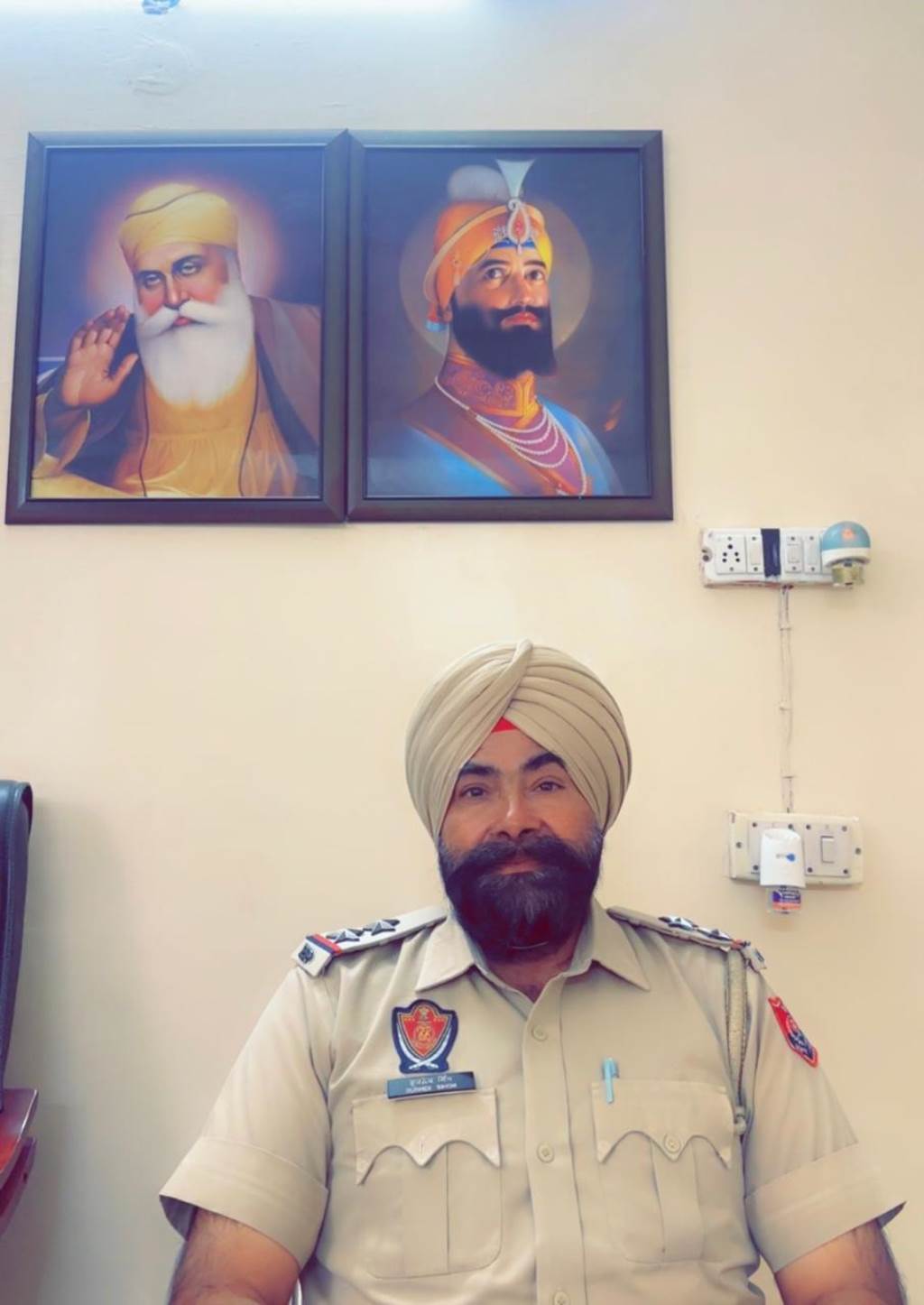 ASI Gurnek Singh at Garhshankar became a Sub Inspector after being promoted